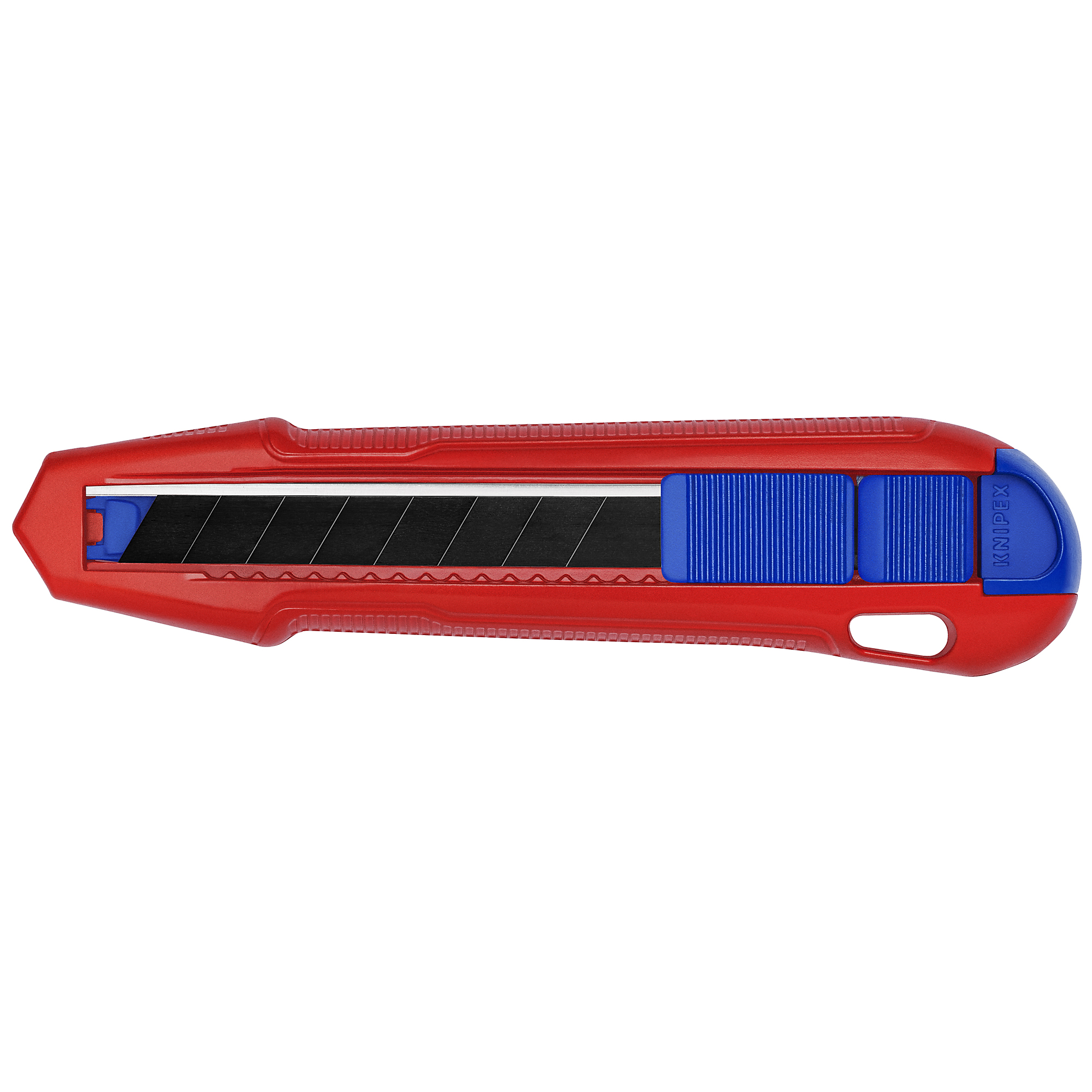 KNIPEX CutiX Universal Snap Knife - 6 1/2in., Magnesium Housing, Non-Slip Grip, Includes 1 Blade, Model# 90 10 165 BKA